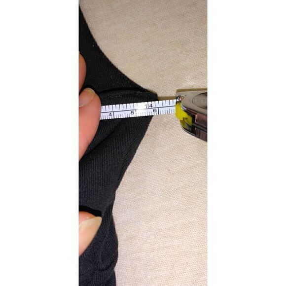 ZOBHA ELLA SHELF BRA SLEEVELESS KNIT TOP BLACK WOMENS SIZE 2 - Picture 6 of 6